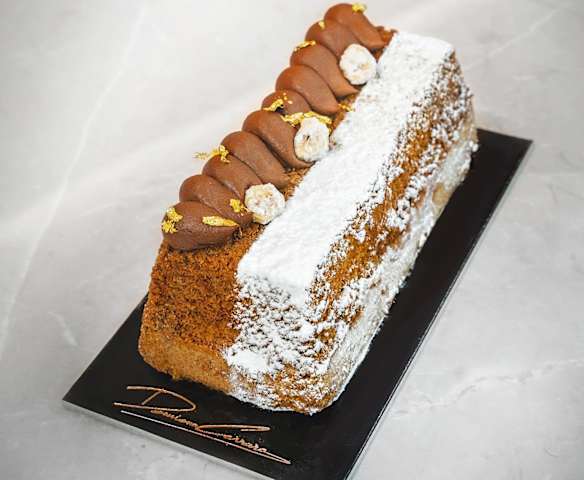 Financier alla nocciola con ganache fondente (senza glutine) di Damiano Carrara