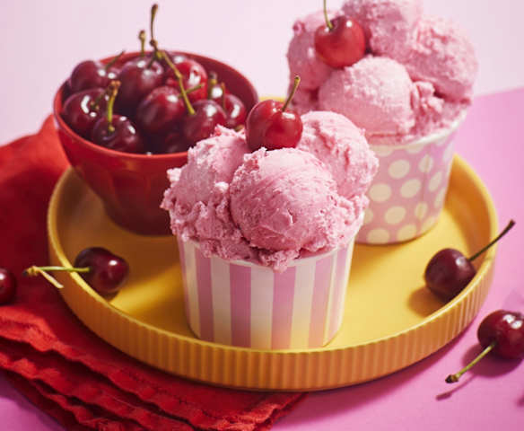 Gelato veloce alle ciliegie