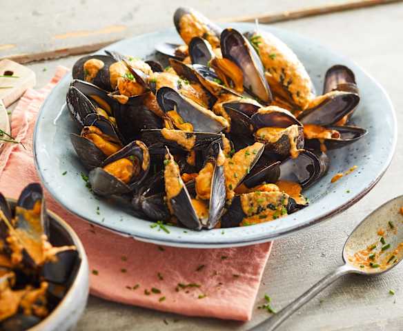 Moules à la sauce chorizo