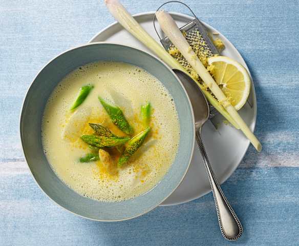 Soupe asperge citron