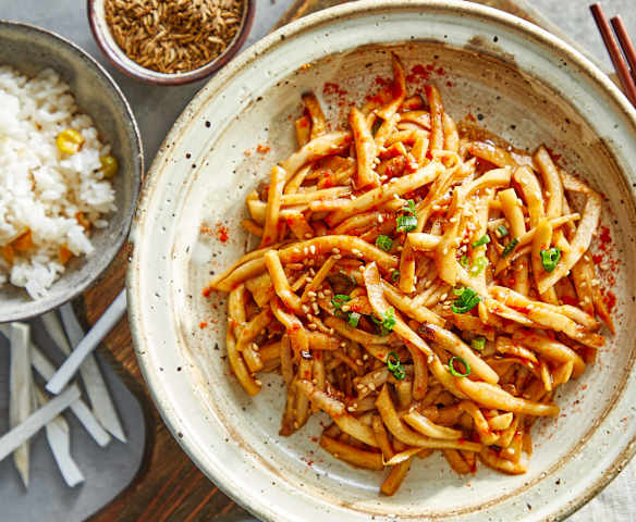 干煸孜然杏鲍菇丝（TM5）