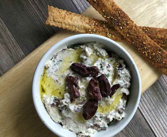 Olive and Thyme Goat Cheese Dip