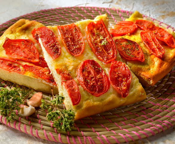 Focaccia croustillante