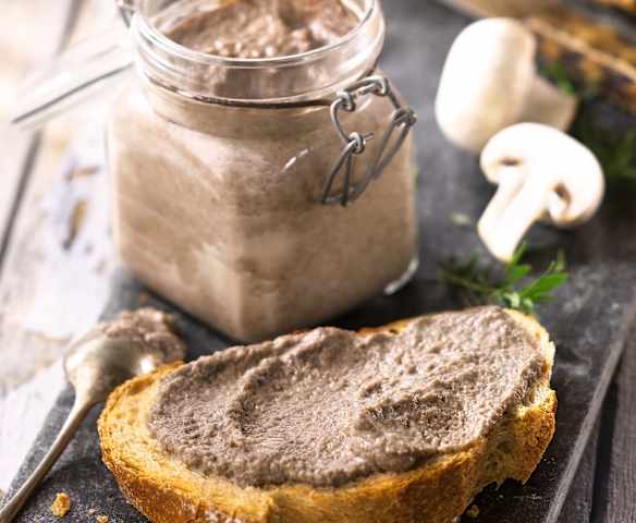 Tartinade de champignons amande-muscade