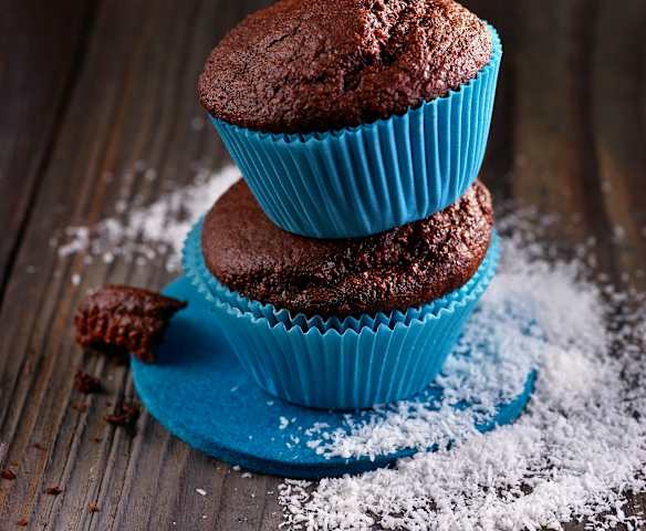 Schokoladen-Kokos-Muffins