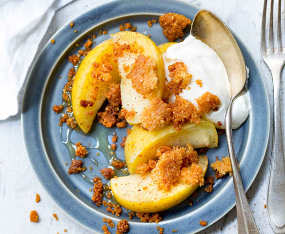 Crumble d'Alice pommes et noisettes