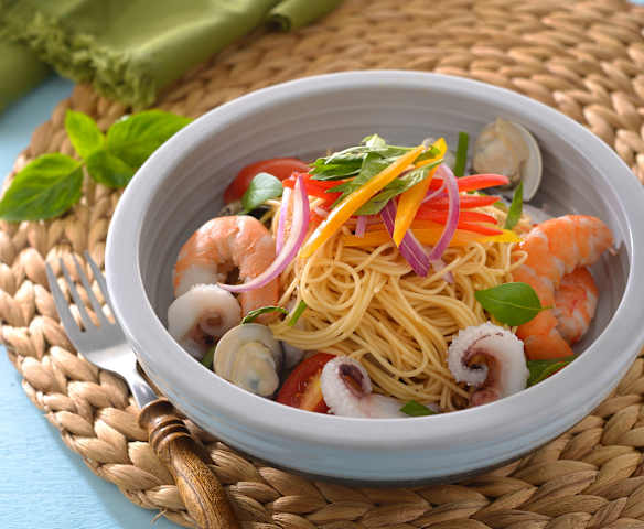 海鮮涼拌天使麵