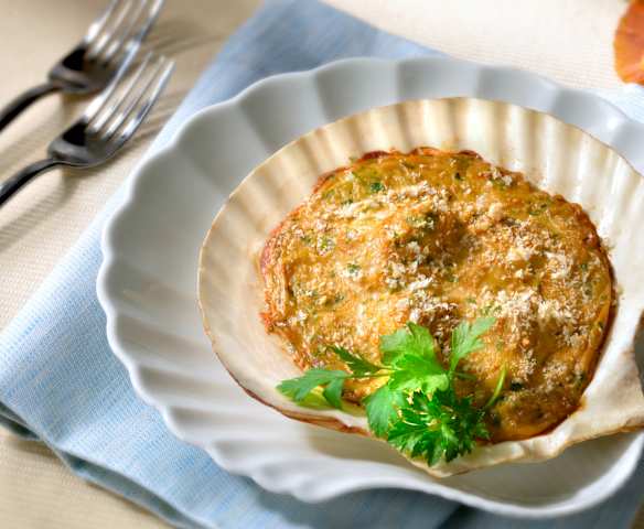 Capesante ai funghi porcini