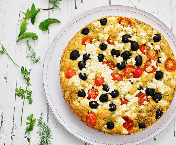 Bolo salgado com curgete