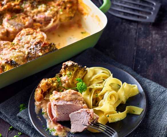 Schweinefilet-Brokkoli-Auflauf