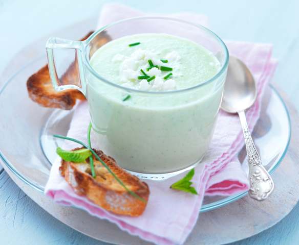 Gaspacho concombre-feta