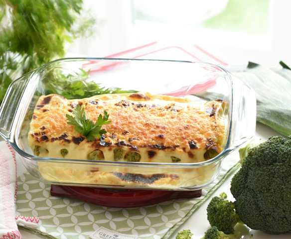 Canelones de brócoli y puerro Canelones de brócoli y puerro