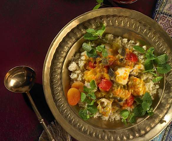 Hähnchen arabisch mit Couscous