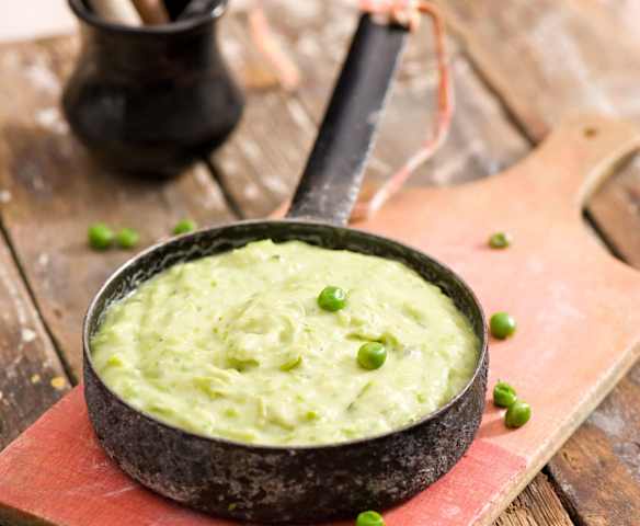 Purée ziemniaczane z groszkiem i mięta