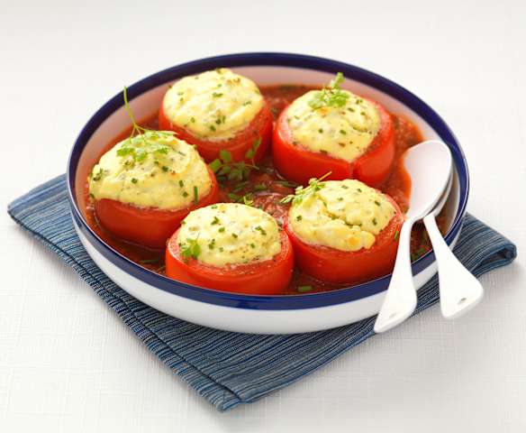 Rajčata s bylinkovou náplní