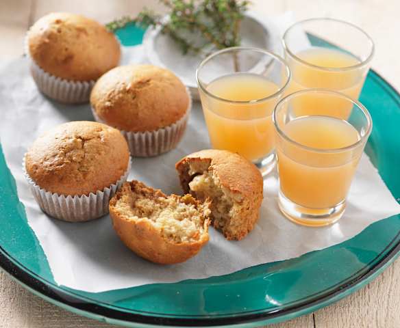 Vegane Birnen-Thymian-Muffins