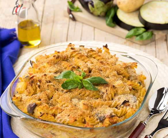Busiate al forno con pesto alla trapanese