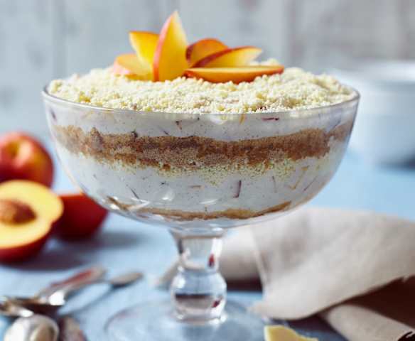 Nektarinen-Trifle Nektarinen-Trifle