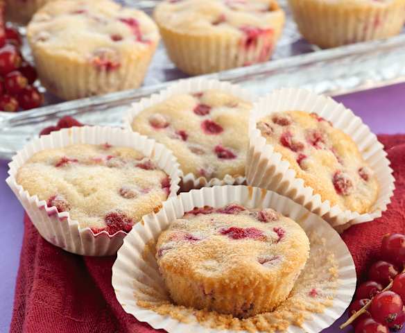 Muffin ribes e mandorle