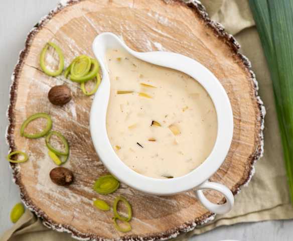 Sos śmietanowo-porowy