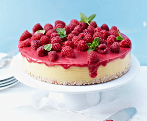 Himbeer-Pfirsich-Torte