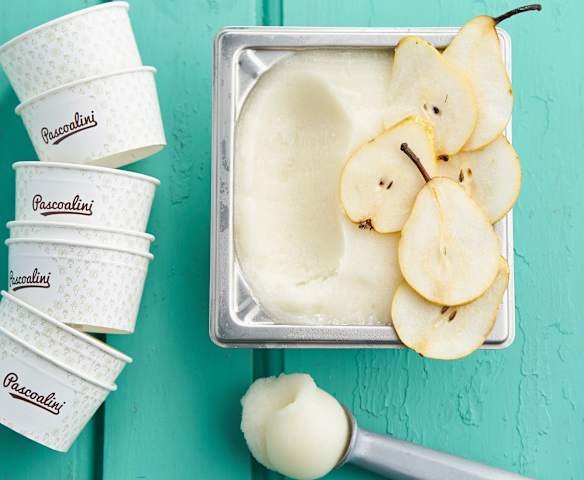 Sorvete de pera rocha