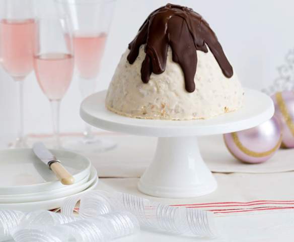 Panforte ice cream bombe