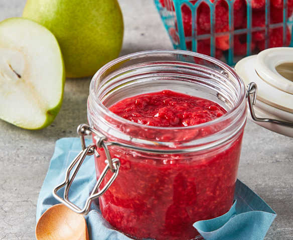 Mermelada de frambuesas sin azúcar