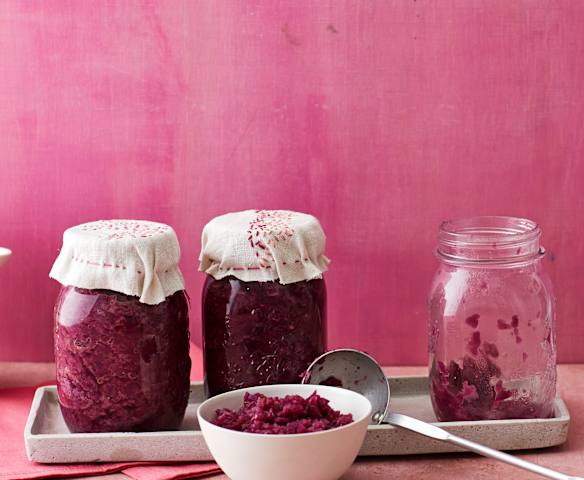 Apfelrotkohl aus dem Glas Apfelrotkohl aus dem Glas