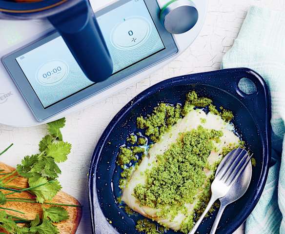 Filet de colin en croûte d’herbes