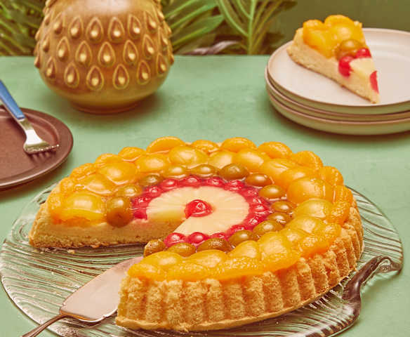 Bunter Retro-Obstboden