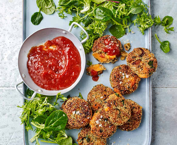 Sweet potato and wakame patties (TM6, Jude Blereau)