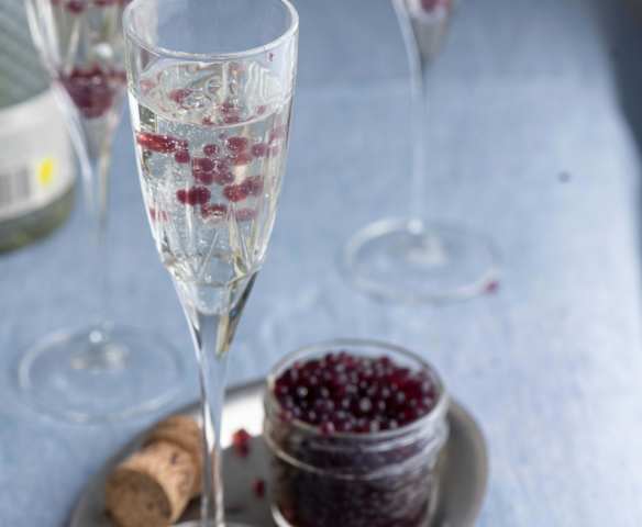 Cava con perlas de mosto Cava con perlas de mosto