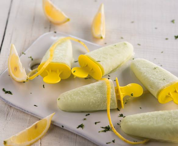 Popsicles de lima-limão