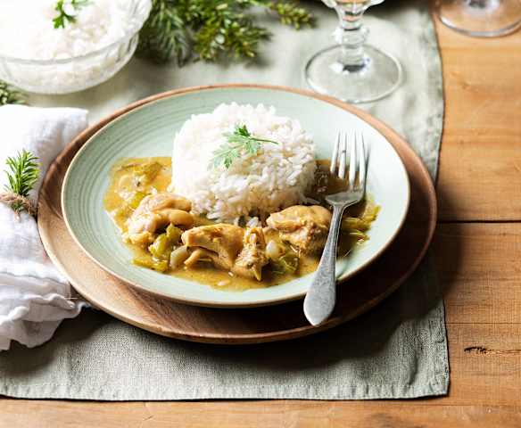 Pollo guisado con arroz