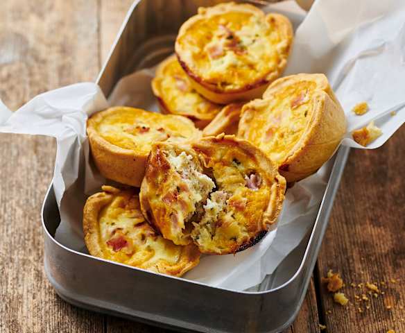 Mini-Quiches mit Schinken