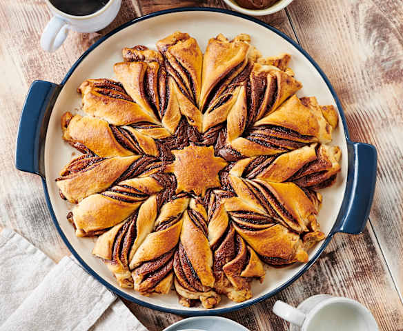 Nuss-Nougat-Stern mit Nutella