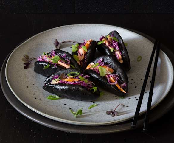 Charcoal Bao Buns