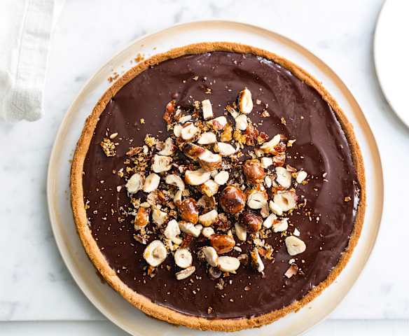 Tarte chocolat-noisettes