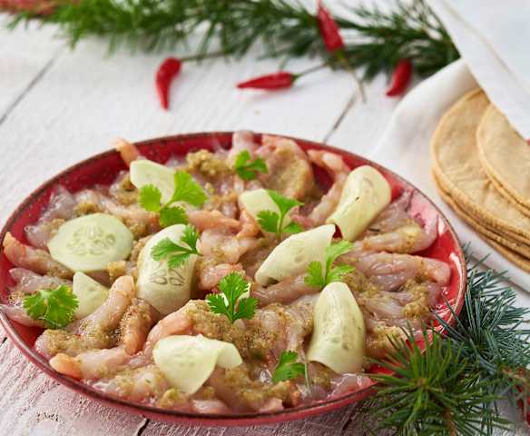Aguachile de gambas