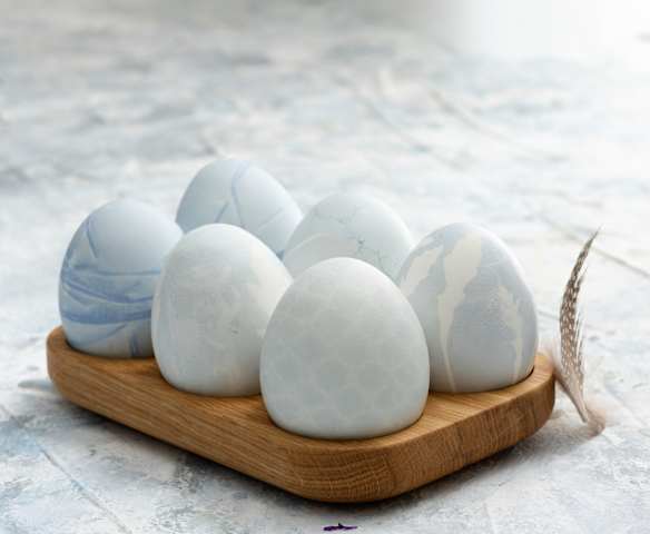 Huevos de color azul claro