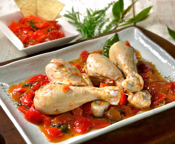 Poulet au poivron rouge