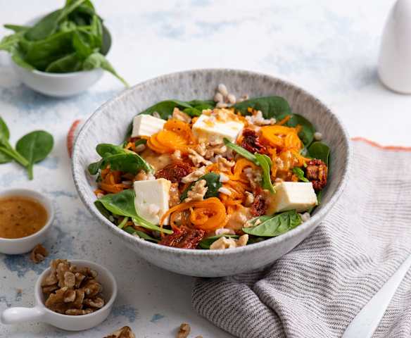 Sałatka z pieczoną dynią i kaszą pęczak (TM5)