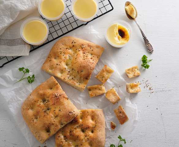 香料佛卡夏&黑糖蒸布丁