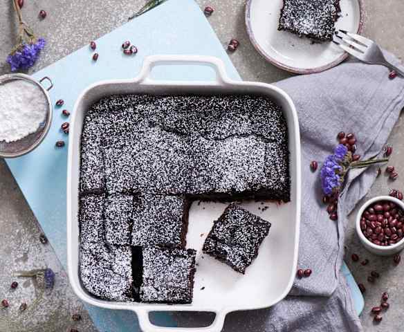 Brownie z czerwonej fasoli