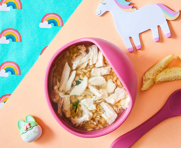 Zuppa di pollo e orzo