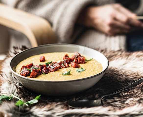 Soupe de maïs au chorizo