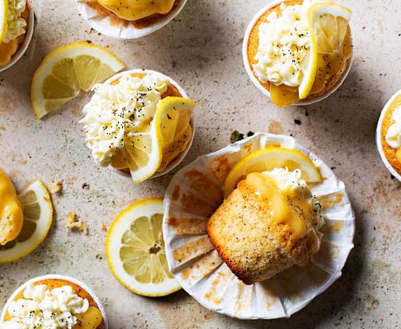 Muffins de limón con semillas de amapola
