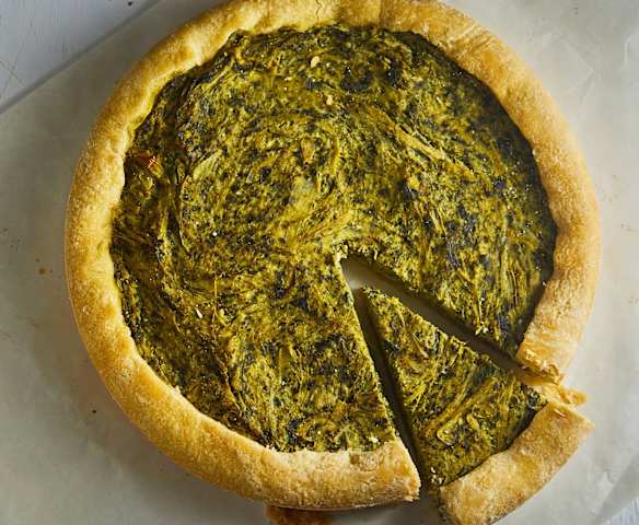 Torta salata porri e bietole Torta salata porri e bietole