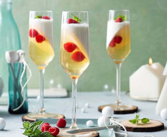 Mousse de sidra con su gelatina